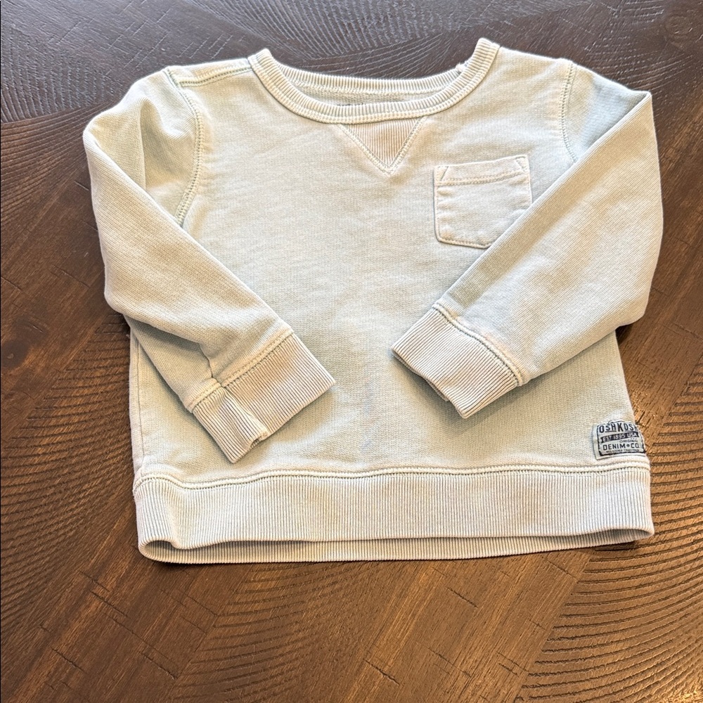 OshKosh B'gosh Light Teal Toddler Sweatshirt - 18-24 months
